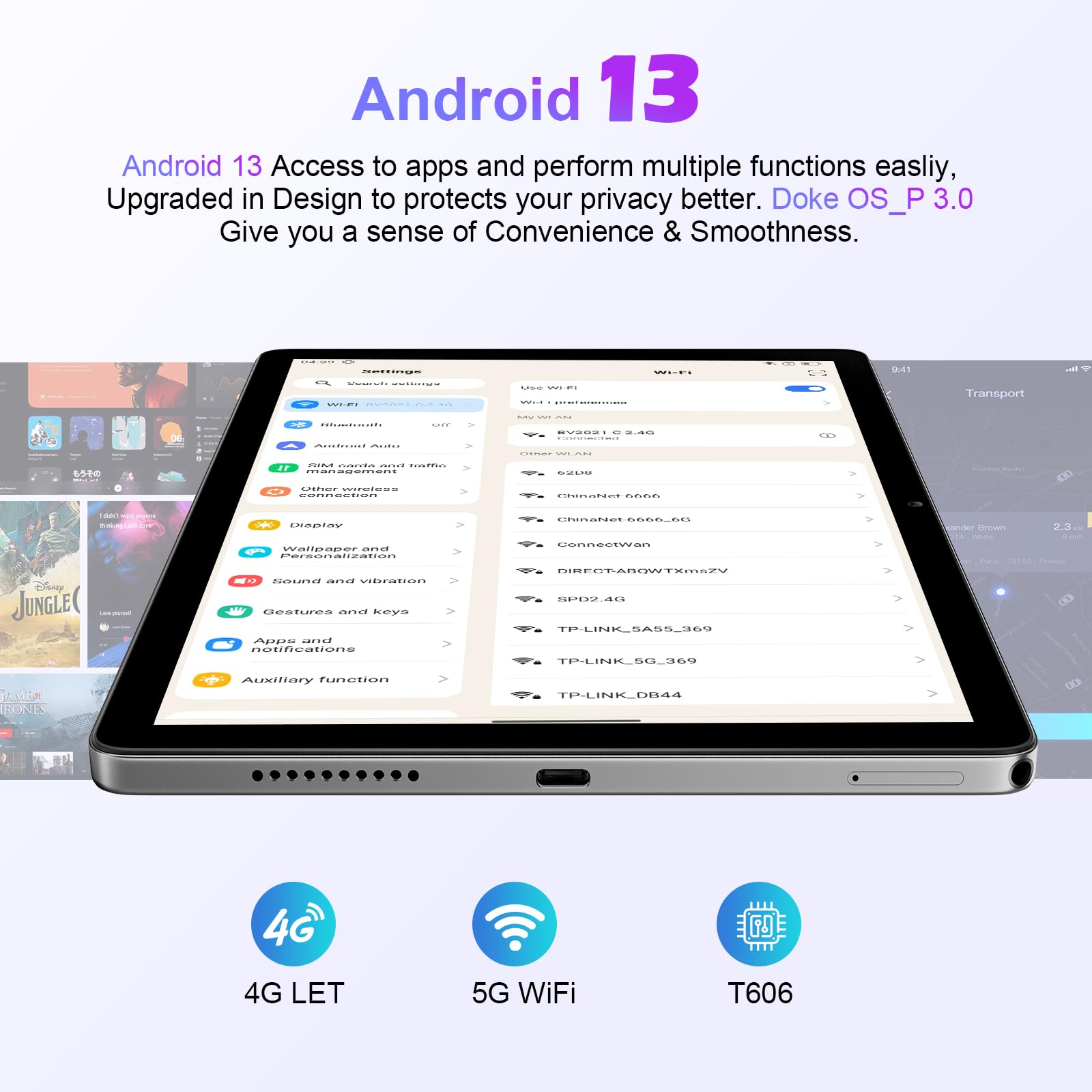 Blackview Tab 80 Tablet 10.1 Inch Android 13 Tablets 8GB+128GB/TF
